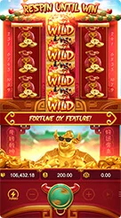 Fortune Ox · Membaca ketiga indikator numerik pada baris status akun.